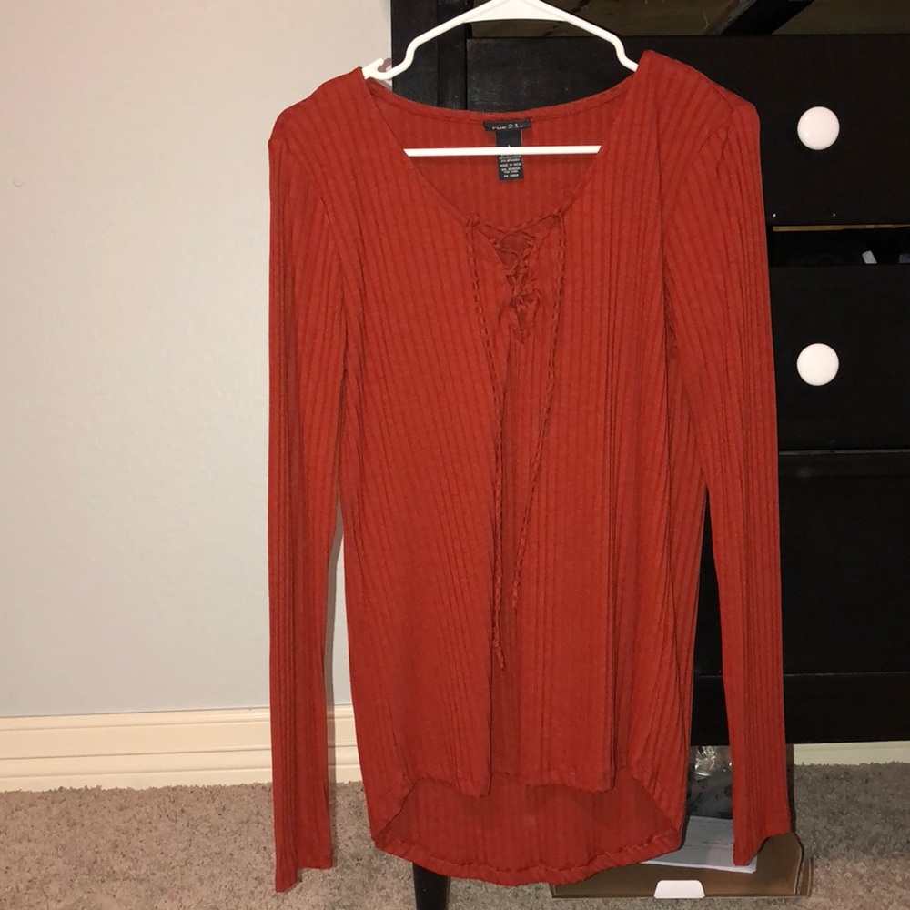 Burnt orange long sleeve